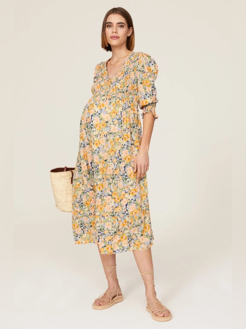 Isabella Oliver Meredith Floral Maternity Dress Size 2 (size 6 equivalent)